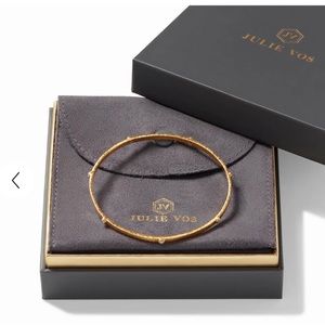 Julie Vos Crescent Stone Bangle